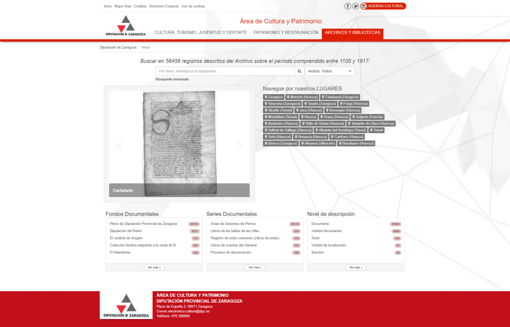 Archivo de la Diputación Provincial de Zaragoza
