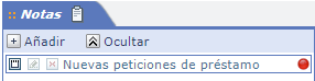 Aviso de nuevas peticiones de préstamos AbsysNet