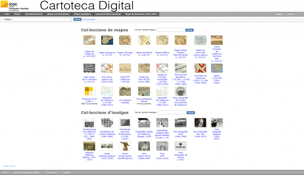 Cartoteca Digital del Institut Cartogràfic i Geològic de Catalunya