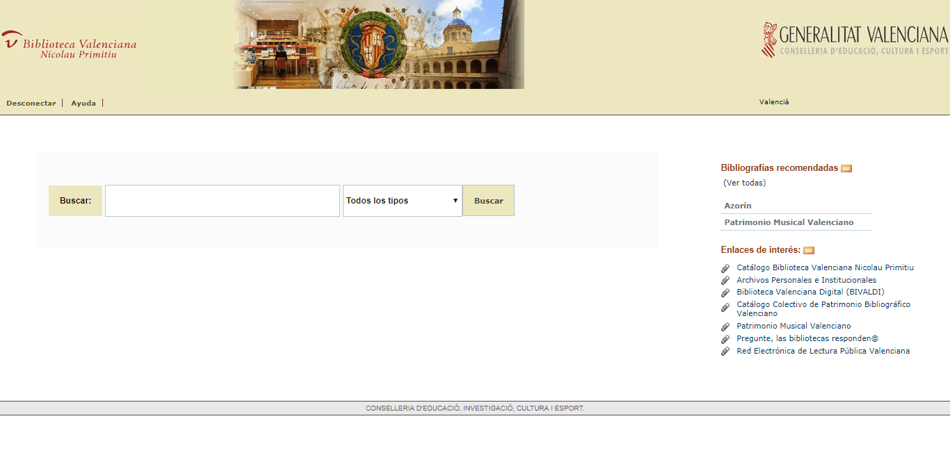 Catalogo Biblioteca Valenciana Nicolau Primitiu
