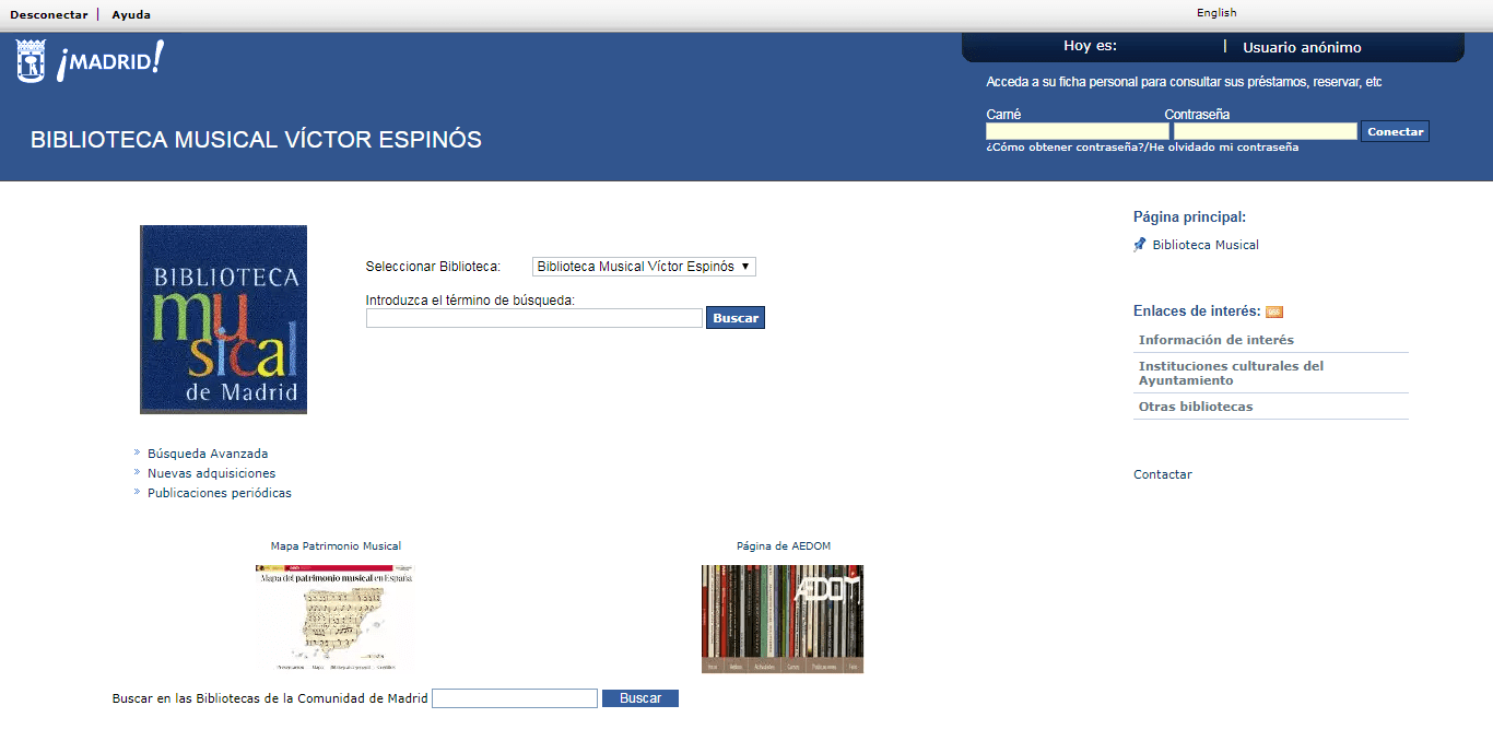 Catalogo de la Biblioteca Musical Víctor Espinós