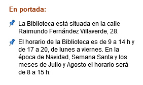 Enlace mensaje de texto biblioteca AbsysNet