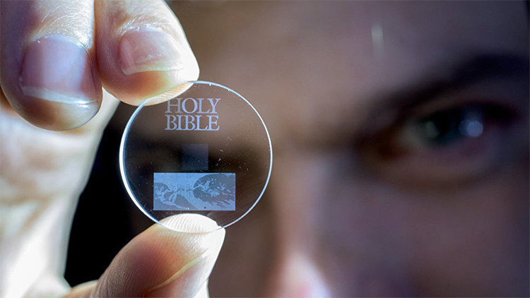 Eternal 5D data storage could record the history of humankind