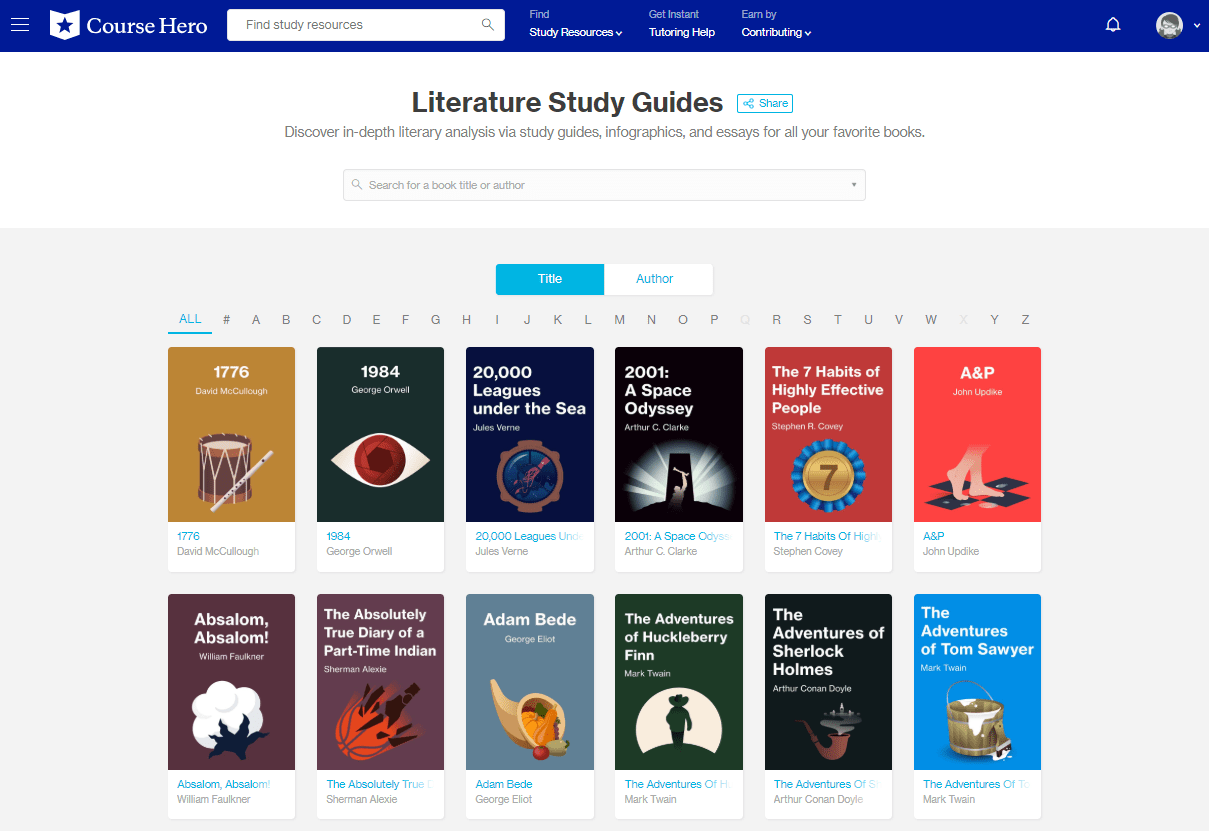 Literature Study Guides