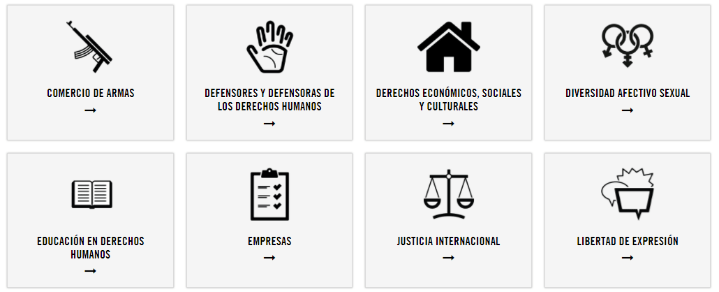 Panel temático Centro de Documentación de Amnistía Internacional España