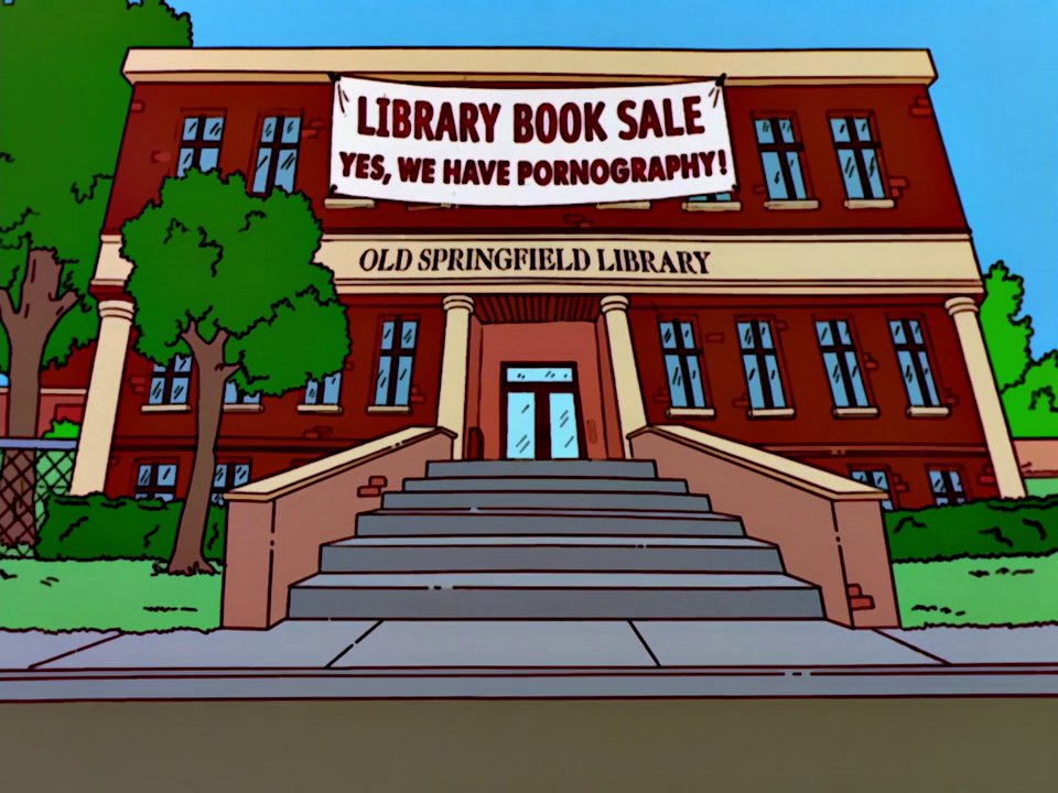 Venta de libros de la biblioteca como reclamo