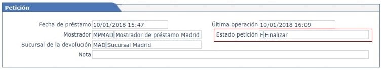 2 Colocar el ejemplar y finalizar la petición a depósito a través de AbsysNet