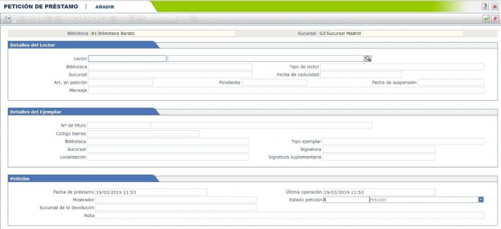 2 Cómo generar la petición a depósito a través de AbsysNet