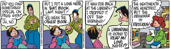 En los libros de las bibliotecas se pueden encontrar todo tipo de mensajes