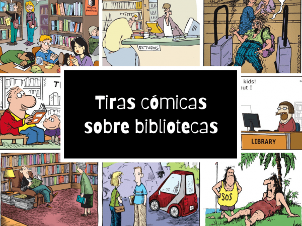 Tiras cómicas sobre bibliotecas