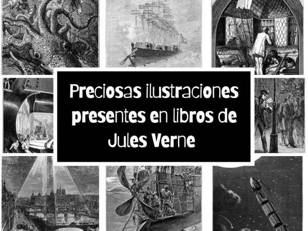 Preciosas ilustraciones presentes en libros de Jules Verne