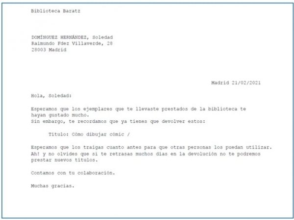 Ejemplo carta AbsysNet población infantil