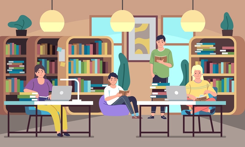 Las bibliotecas forman parte de la vida de las personas