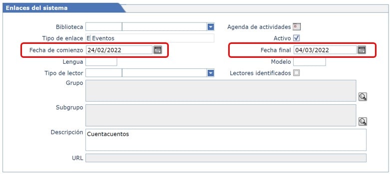 Búsqueda en Enlaces del Sistema AbsysNet