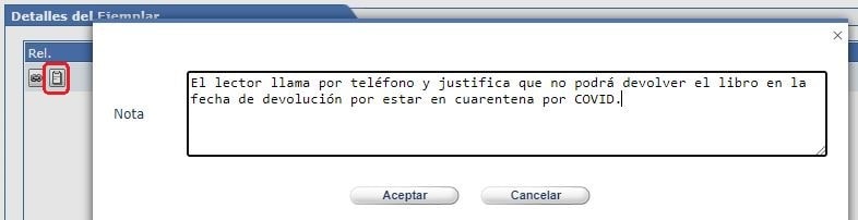 Nota sobre préstamos en AbsysNet 2