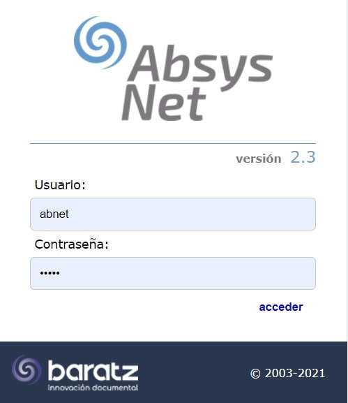 Acceso Absys URL segura