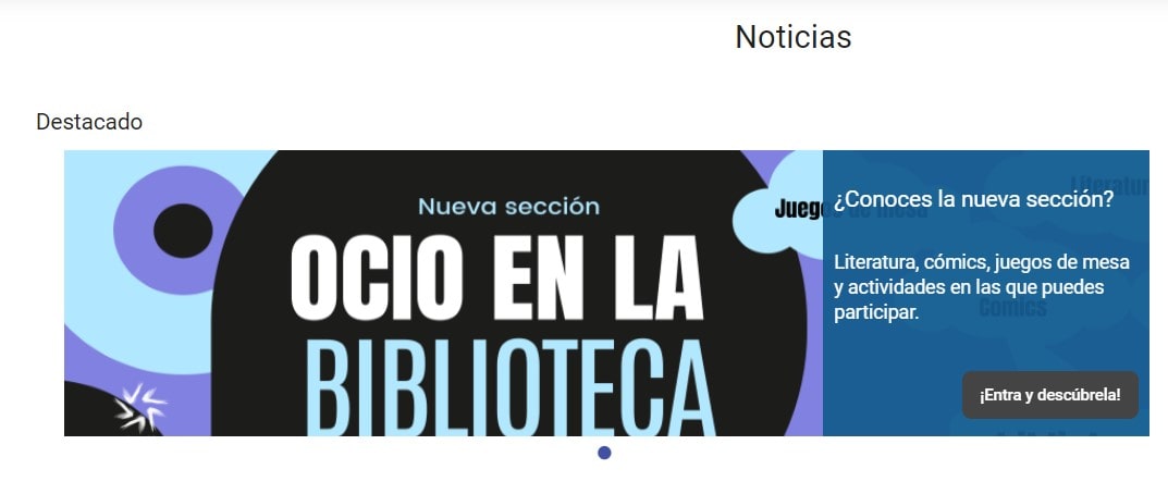Noticias destacadas mOpac biblioteca Universidad San Jorge
