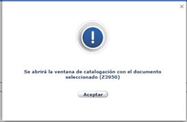 Catalogación documento Z3950