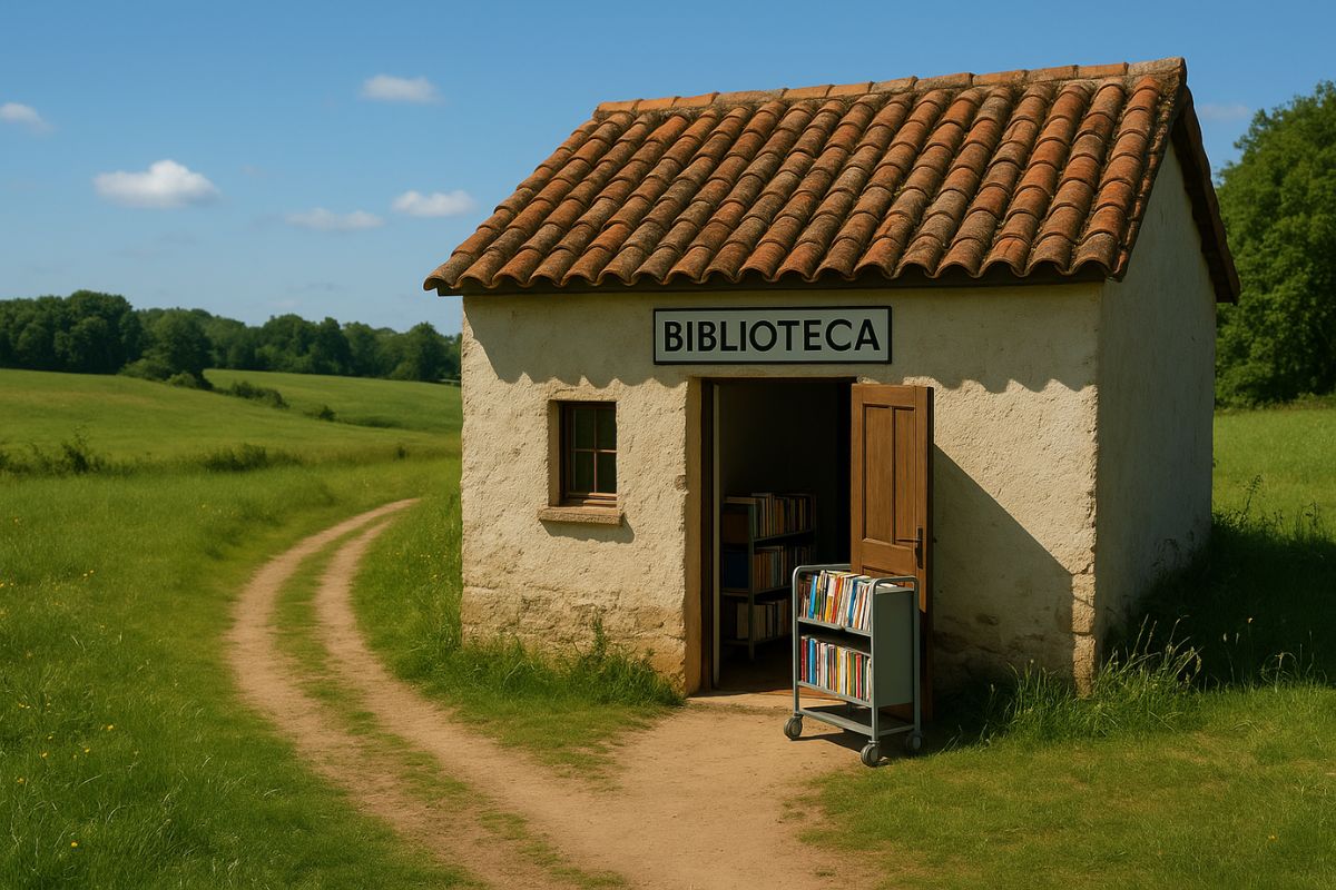 Biblioteca rural de pequeño tamaño