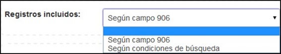 Registros incluidos en la gestión de áreas en Digibib Digiarch