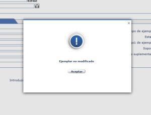 Aviso destino ejemplares Trasladar fondos Absys