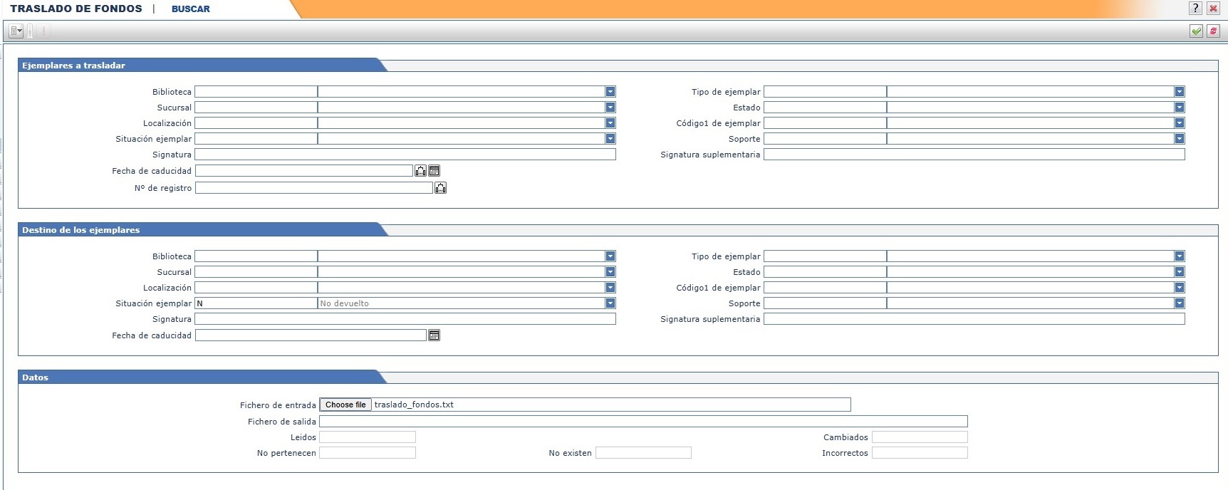 Trasladar fondos desde fichero Absys
