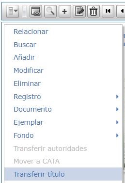 Transferir titulos en Absys biblioteca 2
