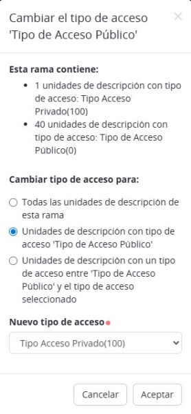 Gestión de accesos en Digiarch