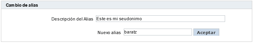 Cambio de alias en catalogo AbsysNet