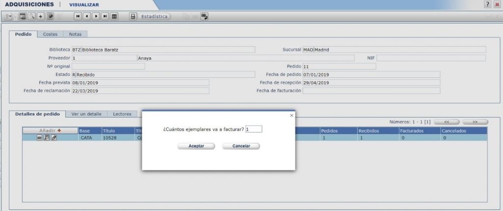 Crear nuevas facturas en AbsysNet 1