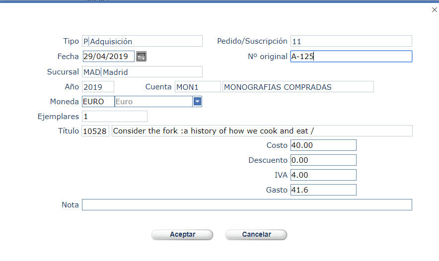 Crear nuevas facturas en AbsysNet 2