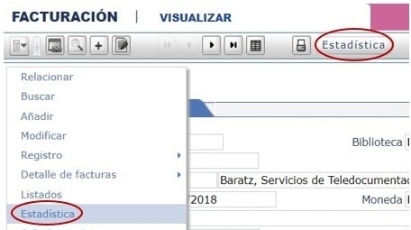 Estadísticas de facturación en AbsysNet 1