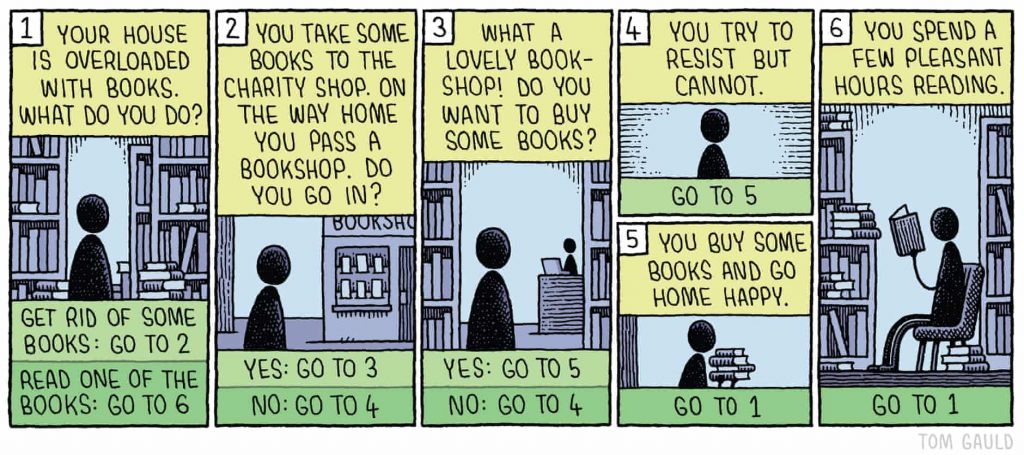 How to deal with owning too many books