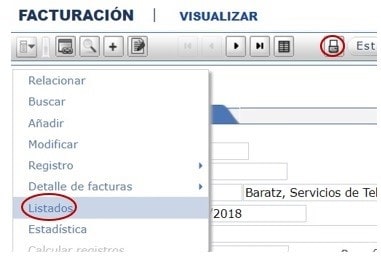 Listados de facturación en AbsysNet 1