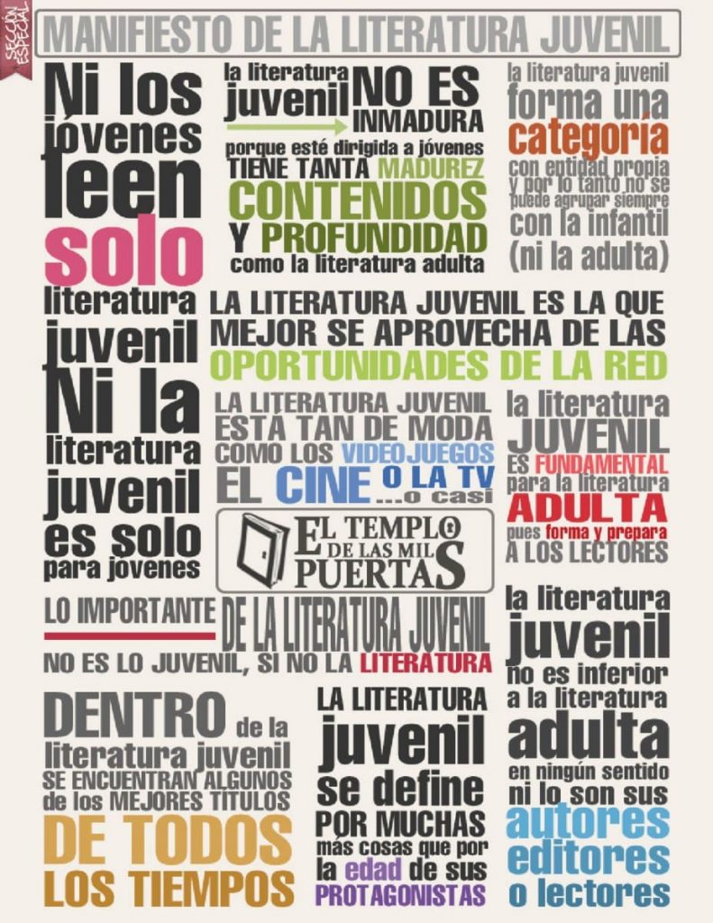 Manifiesto de la literatura juvenil - El Templo de las Mil Puertas