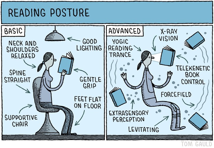Reading posture