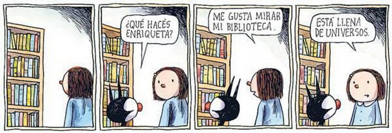 Una biblioteca llena de universos