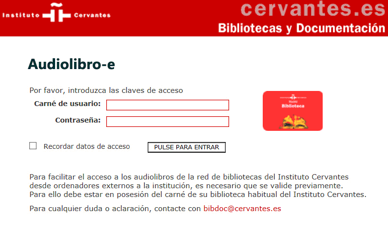 Autentificación de usuarios en la Red de Bibliotecas del Instituto Cervantes