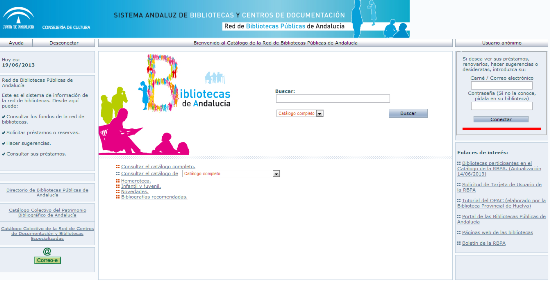 Catálogo colectivo de la Red de Bibliotecas Públicas de Andalucía