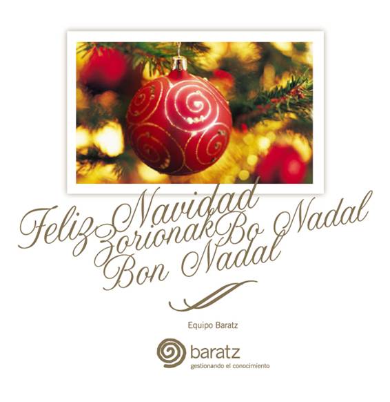 Felices fiestas desde Baratz