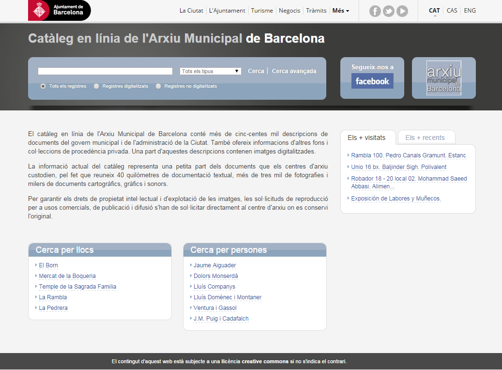El Arxiu Municipal de Barcelona presenta su catálogo en línea con MediaSearch