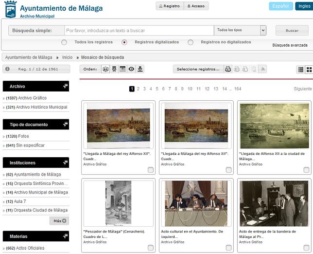 El Archivo Municipal del Ayuntamiento de Málaga apuesta por Media Search y Absys para publicar sus fondos