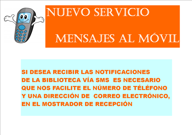 Servicio de SMS - Biblioteca Pública del Estado de Cáceres