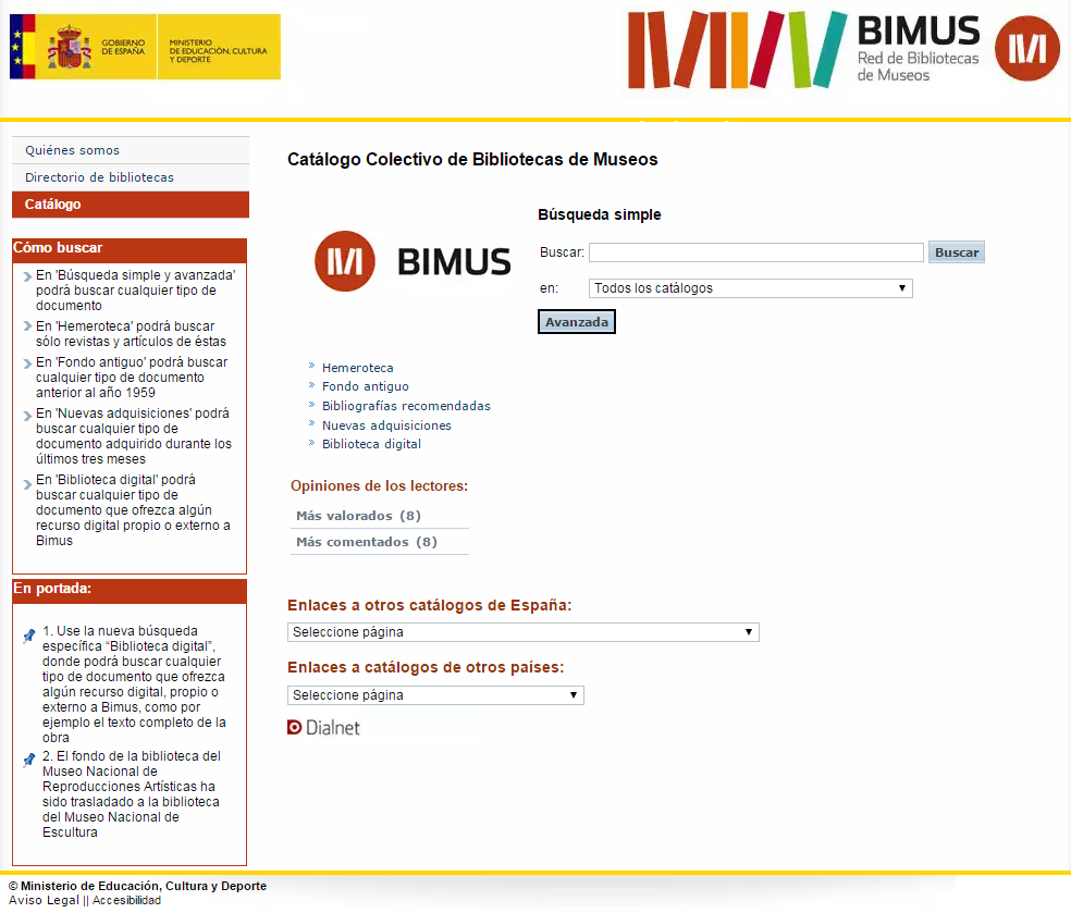 Catálogo Colectivo BIMUS