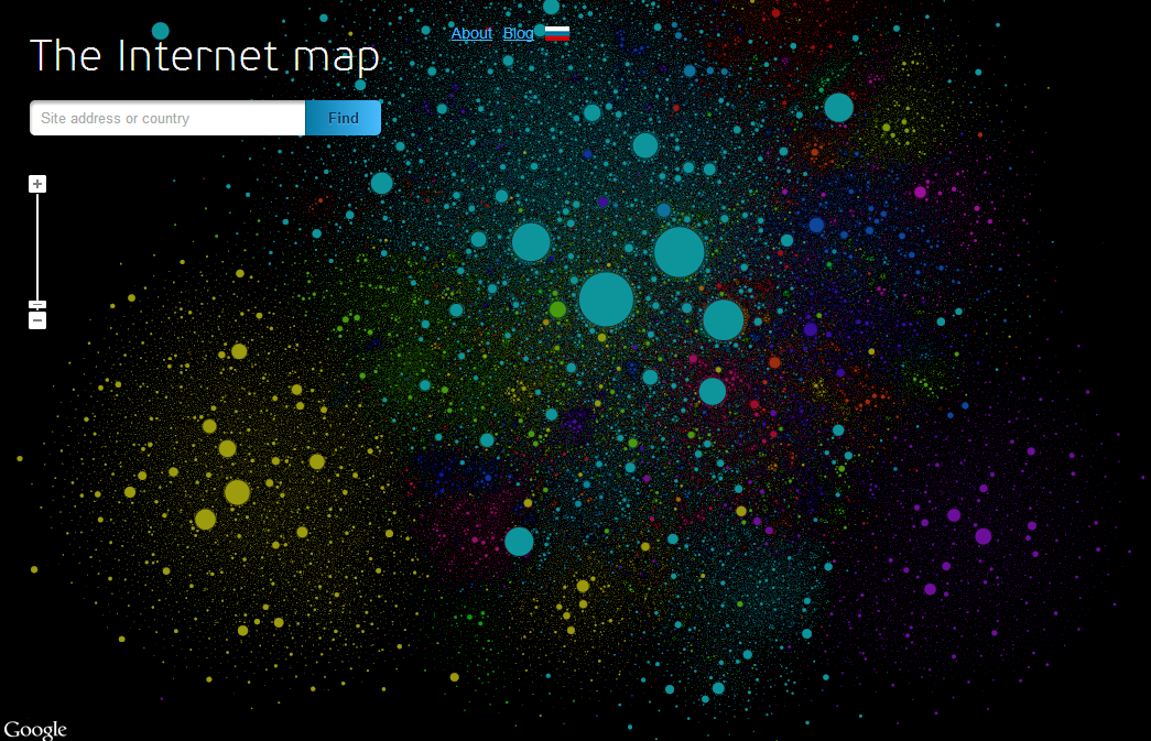 The Internet map