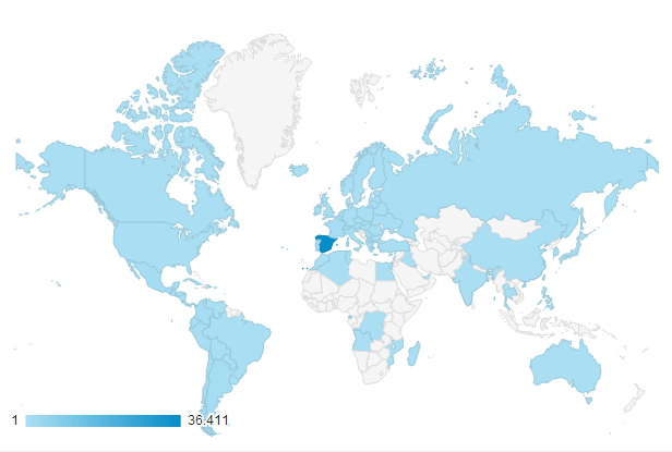 Visitas Rebiun Google Analytics